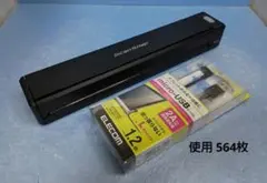 富士通 ScanSnap スキャナー iX100（黒）使用564枚