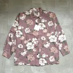 【タグ付き】薔薇 ブラウス ピンク 白 昭和レトロのサムネイル