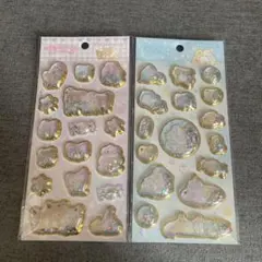 キラッとぷくぷくエアーシール ２枚セット リラックマ すみっコぐらし