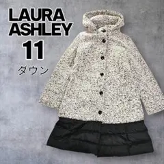 ローラアシュレイ　13号　ダウンコート　フレア　Aライン　女優襟　ブラック Laura Ashley ローラアシュレイ Aライン コート ジャケット - メルカリ
