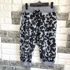 【ドラえもん】ドラミちゃん柄 スウェット ハーフパンツ グレーWドロスト可愛い