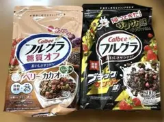 カルビー　フルグラ ブラックサンダー 500g／ベリー&カカオテイスト550gのサムネイル