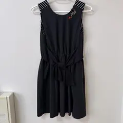 ALGY 秋冬ワンピース ブラック ストライプ ジャンパースカート
