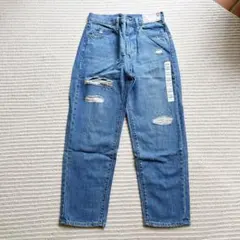 ✳︎新品未使用タグ付✳︎ユニクロ　スラウチテーパードアンクルジーンズ　レディース