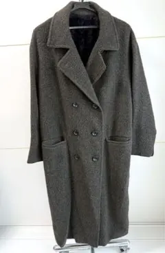 コルディア CORDIER ウール アルパカ ロングコート グレー サイズ7 