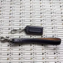 COACH レザー チャーム＆ストラップ(パープル)のサムネイル