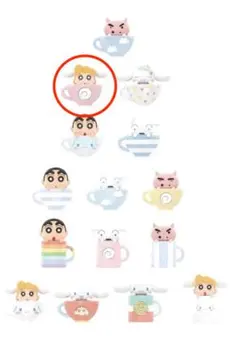 TOPTOYクレヨンしんちゃん×シナモロール ティーカップシリーズミニフィギュア