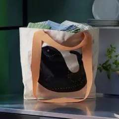 未使用 IKEA ロメルソーン キャリーバッグ クジラ模様 13lのサムネイル