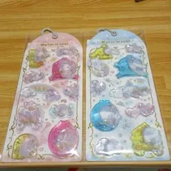 ハローキティ・ シナモロール ウォーターシール 2シートセット