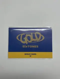 SixTONES GOLD GOLD CARD 初回特典
