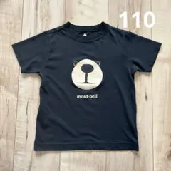 mont-bell クマ顔 Tシャツ 黒