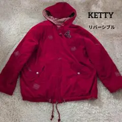 KETTY ケティ リバーシブル コーデュロイキルティングジャケット レッド M