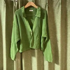 襟付きカーディガン カーディガン