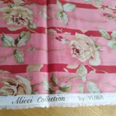 YUWA バラ柄生地 同じ柄 ２枚セット はぎれ カットクロス