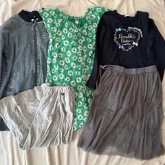 5点まとめ売り女の子160 GAP ワンピース通学着替えトップスギャル