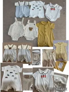 【美品】petite main他ベビー服 ロンパースセット