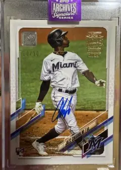 TOPPS archives Jazz Chisholm サイン　RC カード