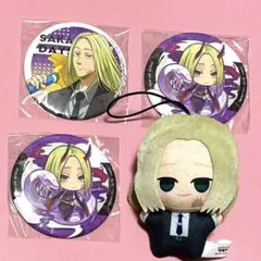 ナムコ限定　サカモトデイズ　神々廻　缶バッジ　チビちびぐるみ　4点