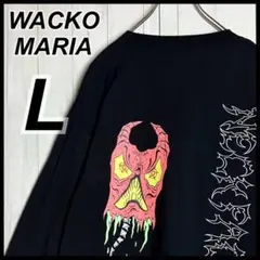 【美品・希少コラボ】ワコマリア × ネックフェイス　長袖　ロンT ブラック　Lのサムネイル