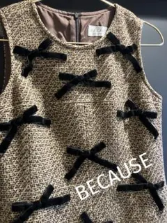 BECAUSE ノースリーブワンピース