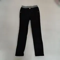 トップバリュ　黒　ウエストゴム　パンツ　160のサムネイル