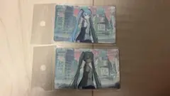 プロセカ Brand New World 初音ミク メタリックカード 2枚