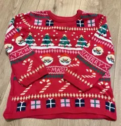 H&M クリスマス柄 ニットセーター 92cm