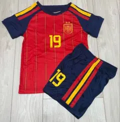 140cmスペイン代表 ヤマル　　子供サッカーユニフォームセット