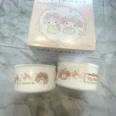 新品・未使用品‼︎サンリオ マイメロ＆スイートピアノデザートボウルセット 2個のサムネイル