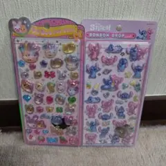 【正規品】ボンボンドロップシール スティッチ うるちゅる 2枚セット