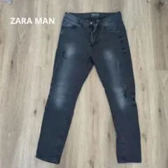 ZARA MAN ダメージ加工スキニーデニム USA32 Lサイズ