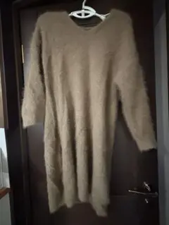 Urban Research ブラウン ウールワンピース