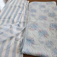【未使用】京都西川の敷パット　ロング丈敷シーツ セットのサムネイル