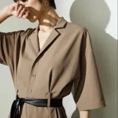 style mixer スタイルミキサー　オールインワン　つなぎ　ベージュのサムネイル