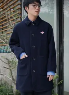超特価！！未使用品！！ ダントン ウールモッサ シングルコート ネイビー