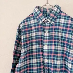 美品✨️【M】 チェック柄シャツ 長袖 カラフル カジュアル チェックシャツ