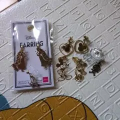 Disney キャラクター イヤリング 5個セット