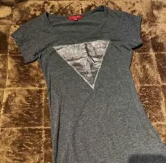 GUESS 黒 ラメ入り Tシャツ XSサイズ ブラック