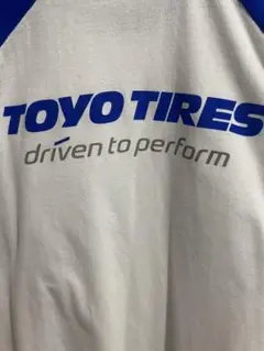 TOYO TIRES 白/青T FREEサイズ トーヨータイヤ　オンワード
