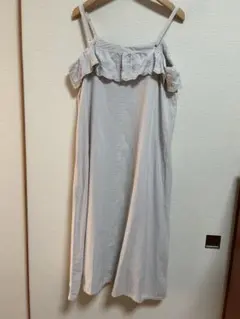 ⭐️サマンサモスモス　Samansa Mos2⭐️綿＆麻フリルキャミワンピース