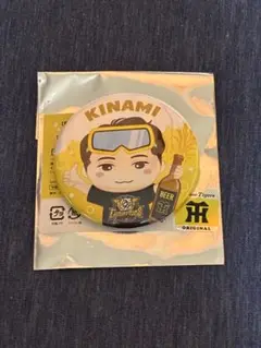 阪神タイガース 木浪聖也選手 2025 優勝記念 缶バッチ 阪神百貨店限定