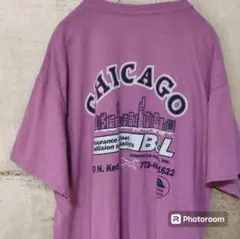 GILDAN 古着 オーバーサイズ Chicago シカゴ バックプリント