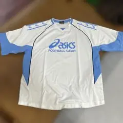 asics サッカーシャツ ホワイト/ブルー