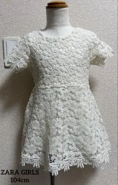 ZARA GIRLS: WHITE LACE DRESS SIZE:104cmのサムネイル