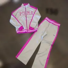 PUMA　ジャージ上下セット　プーマ　紫 スレあり