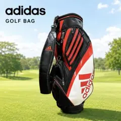 アディダス キャディバッグ 9.5型 ゴルフバッグ メンズ 美品のサムネイル