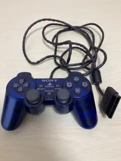 SONY プレイステーション2 コントローラー クリアブルー
