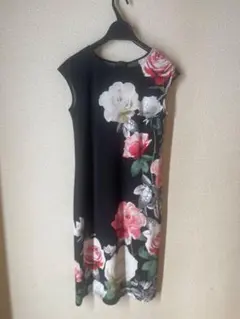 ランバンコレクション　花柄ワンピース　36 Sサイズのサムネイル