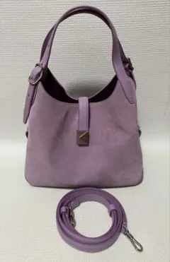 kate spade　ラベンダー Deco Suede ２WAYバッグ