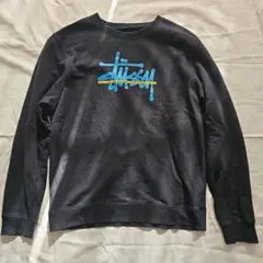Stüssy ブラック トレーナー XL